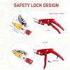 imageOutvita 4472FT Extendable Tree Pruner Lightweight Tree Trimmers Cut and Hold Pruning Trimmer Long Reach Pole Saw Telescoping Fruit Picker Branches Bypass Lopper Long Handle Pruner Silver4472FT