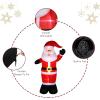 imageOutvita 49 FT Thanksgiving Turkey Inflatables Outdoor Decorations Blow Up Turkey with Pilgrim Hat Sitting on Santa Decor Builtin 3 LED Lights Thanksgiving ampamp Christmas Inflatable for Yard GardenSanta