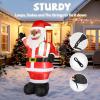 imageOutvita 49 FT Thanksgiving Turkey Inflatables Outdoor Decorations Blow Up Turkey with Pilgrim Hat Sitting on Santa Decor Builtin 3 LED Lights Thanksgiving ampamp Christmas Inflatable for Yard GardenBlack Santa