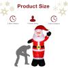 imageOutvita 49 FT Thanksgiving Turkey Inflatables Outdoor Decorations Blow Up Turkey with Pilgrim Hat Sitting on Santa Decor Builtin 3 LED Lights Thanksgiving ampamp Christmas Inflatable for Yard GardenSanta
