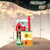 imageOutvita 56in Christmas Themed Plush Cat Tree MultiLevel Cat Tower with Cat Condos Top Crown Perch Sisal Ramp Scratching Posts Large Cat Pet Activity Center for Indoor Cats