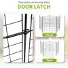 imageOutvita 5Pack Decorative Metal Garden Fence  38in High 9ft Long NoDig Dog ampamp Animal Barrier with Door Latch for Yard Patio ampamp Flower Beds  Durable Ground Stakes Fencing5 Pack  385 in H x 88ft L with gate