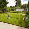 imageOutvita 5Pack Decorative Metal Garden Fence  38in High 9ft Long NoDig Dog ampamp Animal Barrier with Door Latch for Yard Patio ampamp Flower Beds  Durable Ground Stakes Fencing5 Pack  385 in H x 88ft L with gate