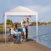 imageOutvita 65x65ft Pop Up Canopy Tent Outdoor Instant Shelter Folding Canopy with Carry Bag for Commercial Events Party Backyard BBQ Camping Blue6565 White4 side walls