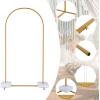 imageOutvita 66ft Wedding Arch Backdrop Stand Square Metal Wedding Ballon Arch Frame Decoration Support Stand for Ceremony Indoor Outdoor Party Event Baby Shower68 Pounds