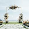 imageOutvita 66ft Wedding Arch Backdrop Stand Square Metal Wedding Ballon Arch Frame Decoration Support Stand for Ceremony Indoor Outdoor Party Event Baby Shower93 Pounds