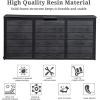 imageOutvita 75 Gallon Deck Storage Box Durable Storage Container Bin Store Patio Cushions Yard Stools Outdoor Patio Garden All BlackBlack