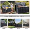 imageOutvita 75 Gallon Deck Storage Box Durable Storage Container Bin Store Patio Cushions Yard Stools Outdoor Patio Garden All BlackBlack