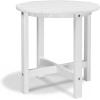 imageOutvita Adirondack Side Table 24 Inch Square Outdoor End Table HDPE Weather Resistant Coffee Table for Patio Balcony Deck Garden BlueWhite