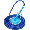imageOutvita Automatic Pool Vacuum Cleaner w 10 Hose Powerful Sunction Fit for AboveGround ampamp Inground Swimming Pool Debris Floor Walls Dirt Blue