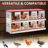 imageOutvita Chicken Nesting Box 8 Compartment Metal Nesting Box 8 Room Wall Mountable Nesting Boxes for Hen Red8 Compartments
