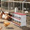 imageOutvita Chicken Nesting Box 8 Compartment Metal Nesting Box 8 Room Wall Mountable Nesting Boxes for Hen Red8 Compartments