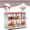 imageOutvita Chicken Nesting Box 8 Compartment Metal Nesting Box 8 Room Wall Mountable Nesting Boxes for Hen Red840L x 430W x 605H