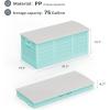 imageOutvita Foldable 75 Gallon Outdoor Storage Box Plastic Storage Containers with Lid Patio Deck Box Furniture for Garden Pool Balcony Yard Gray BodyBlack LidGreen