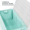 imageOutvita Foldable 75 Gallon Outdoor Storage Box Plastic Storage Containers with Lid Patio Deck Box Furniture for Garden Pool Balcony Yard Gray BodyBlack LidGreen