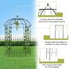 imageOutvita Garden Arch Arbor Heavy Duty Metal Pergola Pavilion Trellis Birdcage Gazebo French Style 9ftx68ft Plants Support Use for Outdoor Climbing Plants Patio Decoration Wedding Arches Ceremony