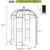 imageOutvita Garden Arch Arbor Heavy Duty Metal Pergola Pavilion Trellis Birdcage Gazebo French Style 9ftx68ft Plants Support Use for Outdoor Climbing Plants Patio Decoration Wedding Arches Ceremony