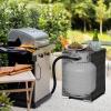 imageOutvita Gas Tank Storage Box 157in Wicker Propane Tank Cover Table for Fire Pit Table and Gas Grill Patio Furniture BrownGray