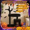 imageOutvita Halloween Cat Tree 44quot Cat Tower with Spacious Cat Condo Gothic Scratching Posts with 1 Padded Perches Large Platform Cat Activities Furniture Red ampamp Black27