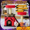 imageOutvita Halloween Cat Tree 44quot Cat Tower with Spacious Cat Condo Gothic Scratching Posts with 1 Padded Perches Large Platform Cat Activities Furniture Red ampamp Black26