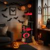 imageOutvita Halloween Cat Tree 44quot Cat Tower with Spacious Cat Condo Gothic Scratching Posts with 1 Padded Perches Large Platform Cat Activities Furniture Red ampamp Black531