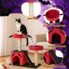 imageOutvita Halloween Cat Tree 44quot Cat Tower with Spacious Cat Condo Gothic Scratching Posts with 1 Padded Perches Large Platform Cat Activities Furniture Red ampamp Black26