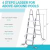 imageOutvita Heavy Duty Pool Ladder with Removable Steps for 52 Inch Depth Above Ground Pools 300 Pound Capacity