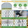 imageOutvita Large Metal Chicken Coop 6510FT Walkin Poultry Cage with Waterproof ampamp AntiUV Round Arch Cover Duck Rabbit Hen Cage Galvanized Mesh for Outdoor Yard Backyard and Farm6510 FT
