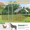 imageOutvita Large Metal Chicken Coop 6510FT Walkin Poultry Cage with Waterproof ampamp AntiUV Round Arch Cover Duck Rabbit Hen Cage Galvanized Mesh for Outdoor Yard Backyard and Farm19510 FT