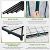 imageOutvita Mini Greenhouse Small PE Plant Green House with 4 Tiers Rack Shelf Clips Rollup Zipper Door Gardening Supplies for Indoor Outdoor Seedling Frost Protection  27quotx196quotx63quot WhitePVC Cover