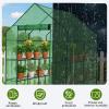 imageOutvita Mini Greenhouse Small PE Plant Green House with 4 Tiers Rack Shelf Clips Rollup Zipper Door Gardening Supplies for Indoor Outdoor Seedling Frost Protection  27quotx196quotx63quot WhitePE Cover