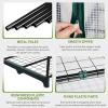 imageOutvita Mini Greenhouse Small PE Plant Green House with 4 Tiers Rack Shelf Clips Rollup Zipper Door Gardening Supplies for Indoor Outdoor Seedling Frost Protection  27quotx196quotx63quot WhitePE Cover