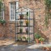 imageOutvita Mini Greenhouse Small PE Plant Green House with 4 Tiers Rack Shelf Clips Rollup Zipper Door Gardening Supplies for Indoor Outdoor Seedling Frost Protection  27quotx196quotx63quot WhitePVC Cover