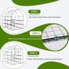 imageOutvita Mini Greenhouse Small PE Plant Green House with 4 Tiers Rack Shelf Clips Rollup Zipper Door Gardening Supplies for Indoor Outdoor Seedling Frost Protection  27quotx196quotx63quot WhitePE Cover