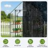 imageOutvita Mini Greenhouse Small PE Plant Green House with 4 Tiers Rack Shelf Clips Rollup Zipper Door Gardening Supplies for Indoor Outdoor Seedling Frost Protection  27quotx196quotx63quot WhitePVC Cover