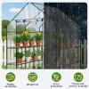 imageOutvita Mini Greenhouse Small PE Plant Green House with 4 Tiers Rack Shelf Clips Rollup Zipper Door Gardening Supplies for Indoor Outdoor Seedling Frost Protection  27quotx196quotx63quot WhitePVC Cover