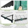 imageOutvita Mini Greenhouse Small PE Plant Green House with 4 Tiers Rack Shelf Clips Rollup Zipper Door Gardening Supplies for Indoor Outdoor Seedling Frost Protection  27quotx196quotx63quot WhitePE Cover