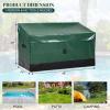 imageOutvita Outdoor Deck Box 130 Gallon Waterproof PE Storage Box wSloping Top AllWeather Portable Outdoor Container for Camping Garden Poolside Tools Yard Black ampamp Green