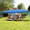 imageOutvita Outdoor Party Tent Patio Canopy Tent Gazebo with Removable Sidewalls Instant Event Tent for Cater Events Wedding Birthday Pavilion Beach BBQ 10x1010x20blue6 walls