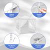 imageOutvita Outdoor Party Tent Patio Canopy Tent Gazebo with Removable Sidewalls Instant Event Tent for Cater Events Wedding Birthday Pavilion Beach BBQ 10x1065x65white4 walls
