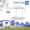 imageOutvita Outdoor Party Tent Patio Canopy Tent Gazebo with Removable Sidewalls Instant Event Tent for Cater Events Wedding Birthday Pavilion Beach BBQ 65x6565x65white4 walls