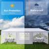 imageOutvita Outdoor Party Tent Patio Canopy Tent Gazebo with Removable Sidewalls Instant Event Tent for Cater Events Wedding Birthday Pavilion Beach BBQ 65x6510x30white5 walls