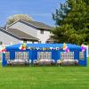 imageOutvita Outdoor Party Tent Patio Canopy Tent Gazebo with Removable Sidewalls Instant Event Tent for Cater Events Wedding Birthday Pavilion Beach BBQ 65x6510x30blue8 walls