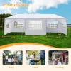 imageOutvita Outdoor Party Tent Patio Canopy Tent Gazebo with Removable Sidewalls Instant Event Tent for Cater Events Wedding Birthday Pavilion Beach BBQ 65x6510x30white5 walls