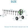 imageOutvita Pool Cover Reel 18 FT Solar Cover Reels Set for Inground Outdoor Swimming Pools Aluminum Solar Above Ground Pool Cover Roller Blanket Reel Black ampamp Green