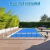 imageOutvita Solar Pool Cover 8 Mil Blue Heavy Duty Rectangle Solar Blanket Heaters for AboveGround and InGround Pools16 x 32