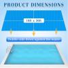 imageOutvita Solar Pool Cover 8 Mil Blue Heavy Duty Rectangle Solar Blanket Heaters for AboveGround and InGround Pools18 x 36