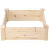 imageOutvita Square Outdoor Wooden Raised Garden Bed Planter for Vegetables Fruits Herbs Grass Backyard Patio Yard