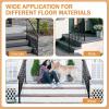 imageOutvita Upgraded Outdoor Handrail Stair Handrail Fits 3 to 4 Steps Handrails for Concrete Steps with Installation Kit Stair Rails for Seniors Wooden Steps ampamp Porch ampamp Deck34 steps