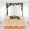 imageOutvita Wedding Arch Backdrop Stand 72 Ft Ballon Arch Frame for Patio Wedding Decor Party Decoration Festival Ceremony Baby BirthdayDark Brown